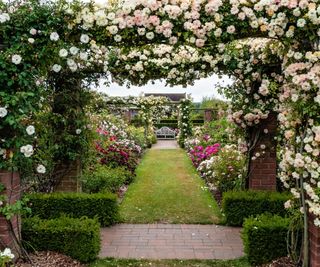 Formal garden archway