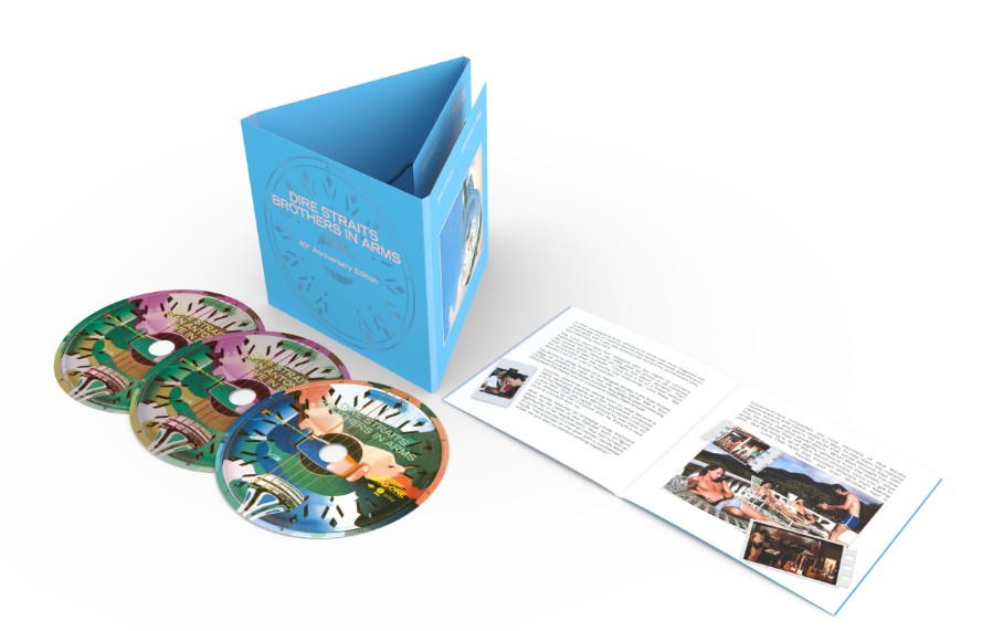 Dire Straits Brothers in Arms 4th Anniversary 3CD pack on white background