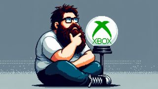 Beardy guy ponders over an Xbox crystal ball