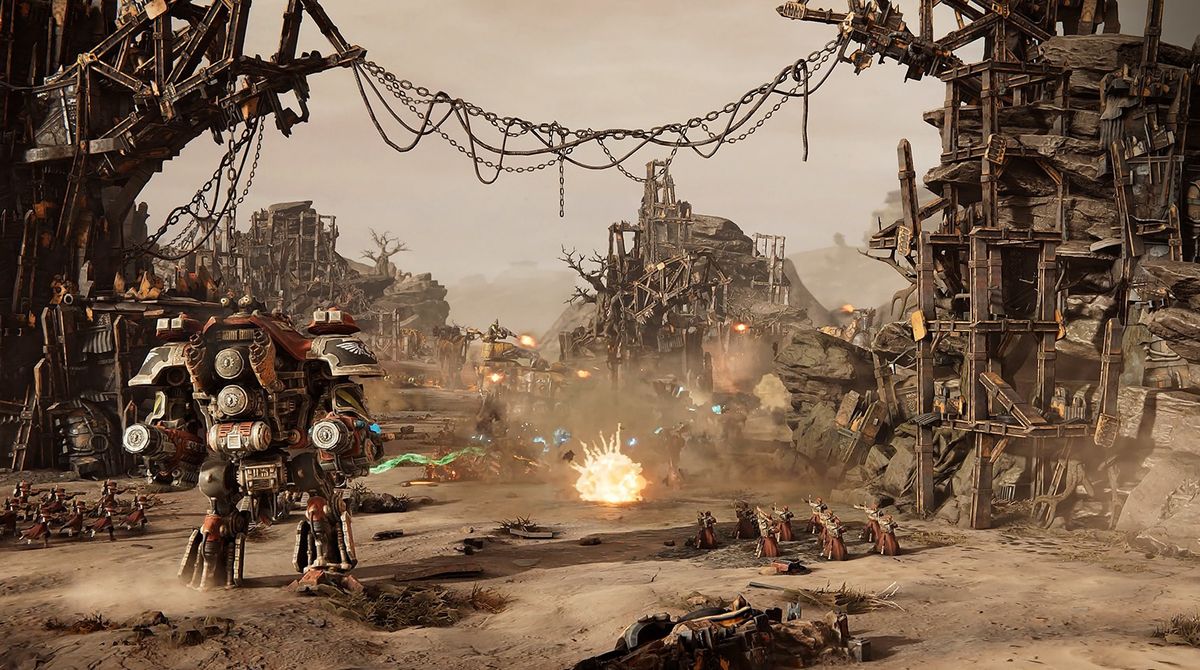 The Dawn of War 4 team isn't worried about Total War: Warhammer 40k: 'This is definitely a case of holy s***, it's two cakes'