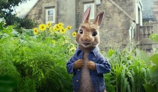 Peter Rabbit Peter confidently stands in the garden