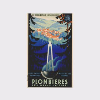 Plombieres Les Bains Vintage Poster