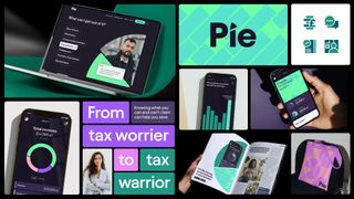 Tax app Pie&#039;s visual identity