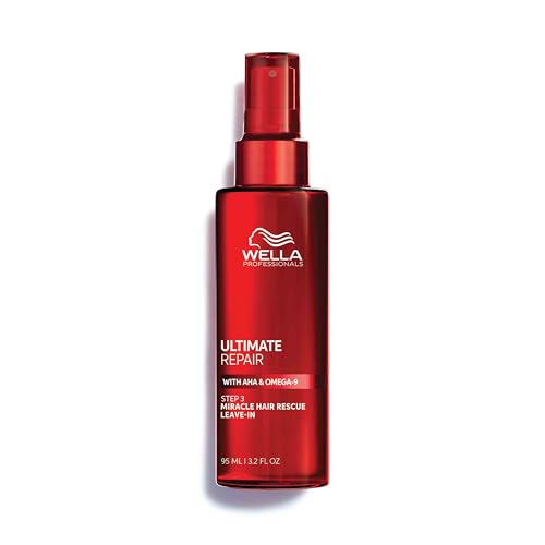 Wella Professionals Ultimate Repair Miracle Hair Rescue for Damaged Hair | Luxury Leave-In Treatment | Long-Lasting Repair &amp;amp; Protection | for All Hair Types | 3.2 Fl Oz - Packaging May Vary