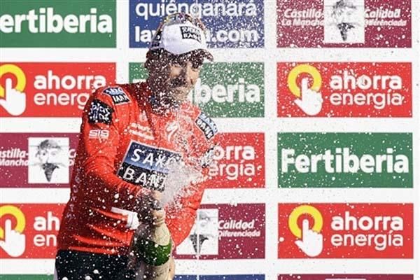 Fabian Cancellara (Saxo Bank) won the opening stage of the Vuelta