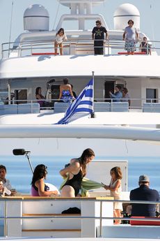 Kardashian family Greece holiday 