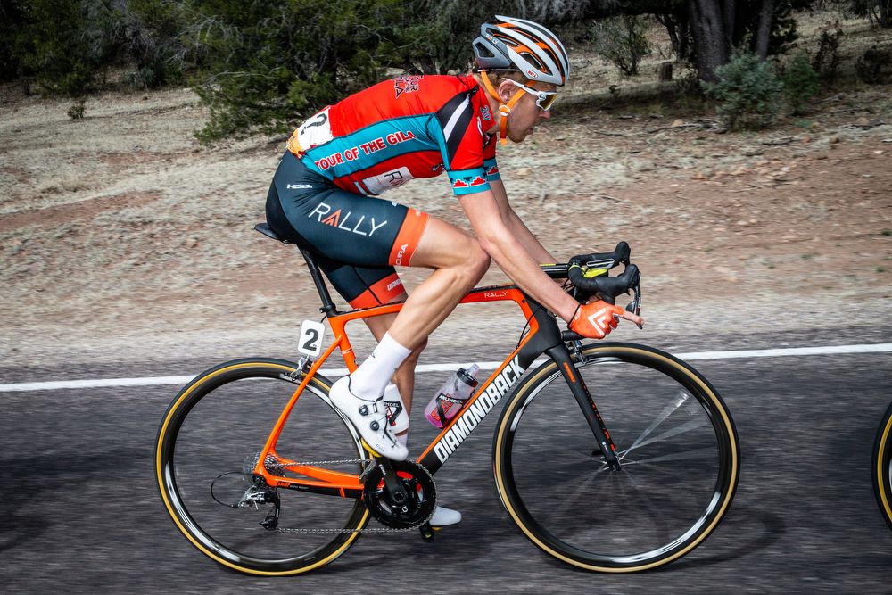 Robert Britton (Rally Cycling) rides during stage 5 of the Tour of The Gila