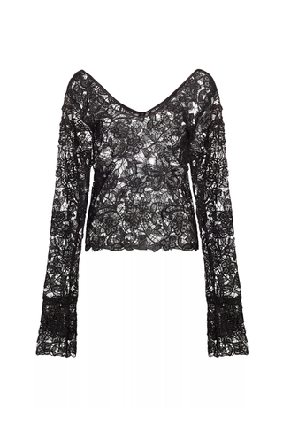 House of Aama Prelude: Aama Tales Crocheted Lace Blouse