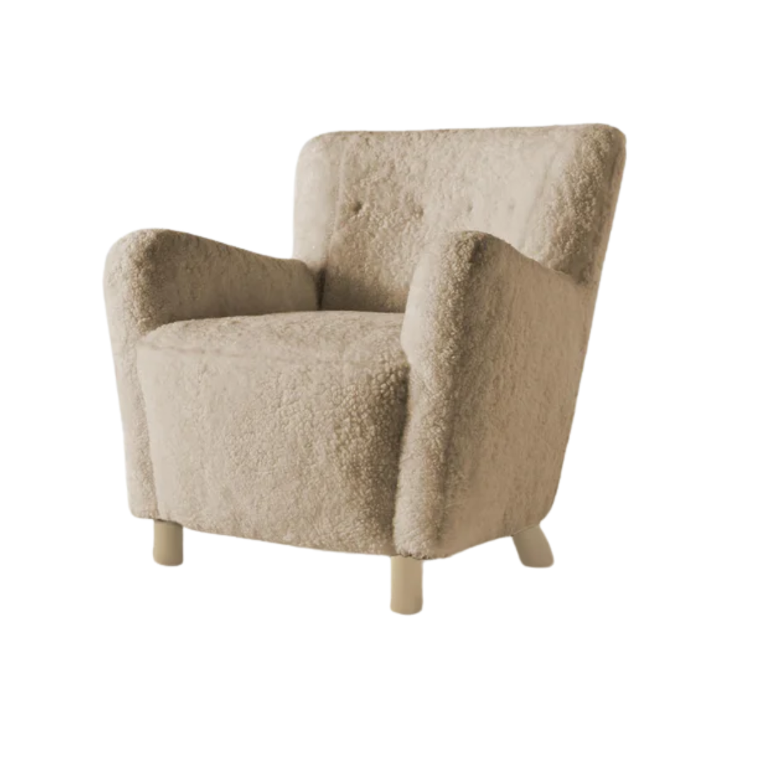 The Perry Chair - Shearling Toffee