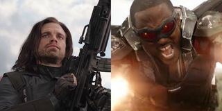 Bucky Barnes and Falcon in Avengers: Infinity War