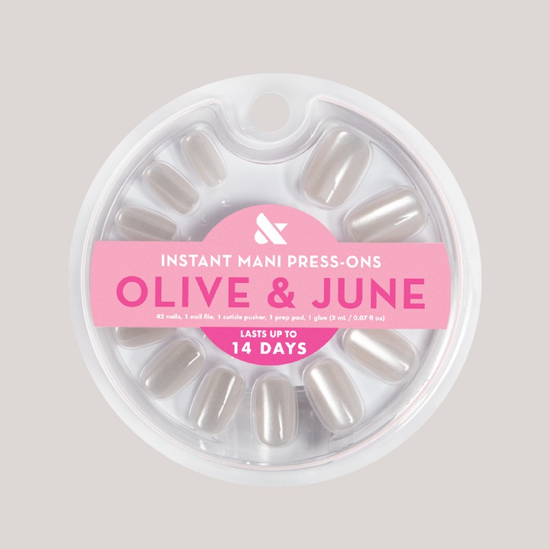 Olive and June Cream Velvet Instant Mani Press-Ons