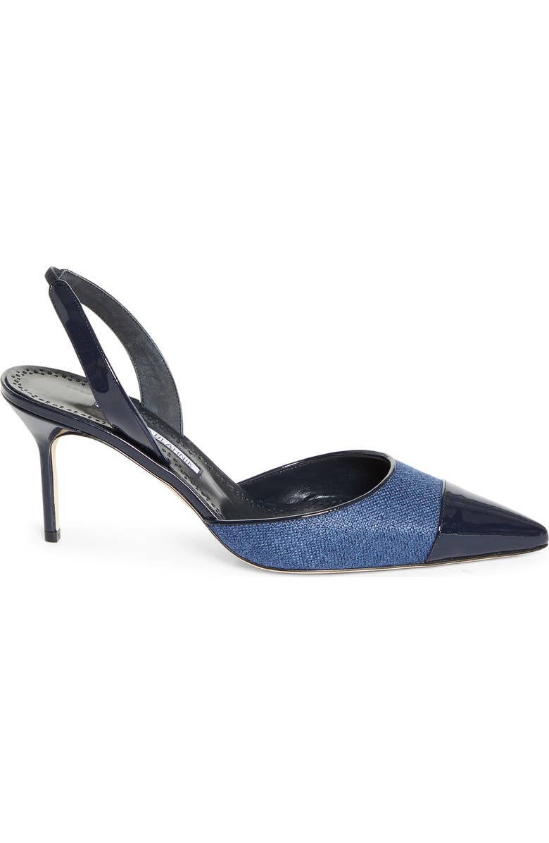 Capsli Cap Toe Slingback Pump