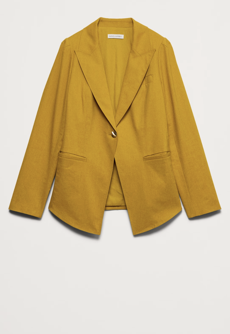 Banana Republic, Stretch Linen-Viscose Long Blazer