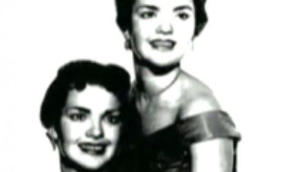 Identical twins Joan and Patricia Miller