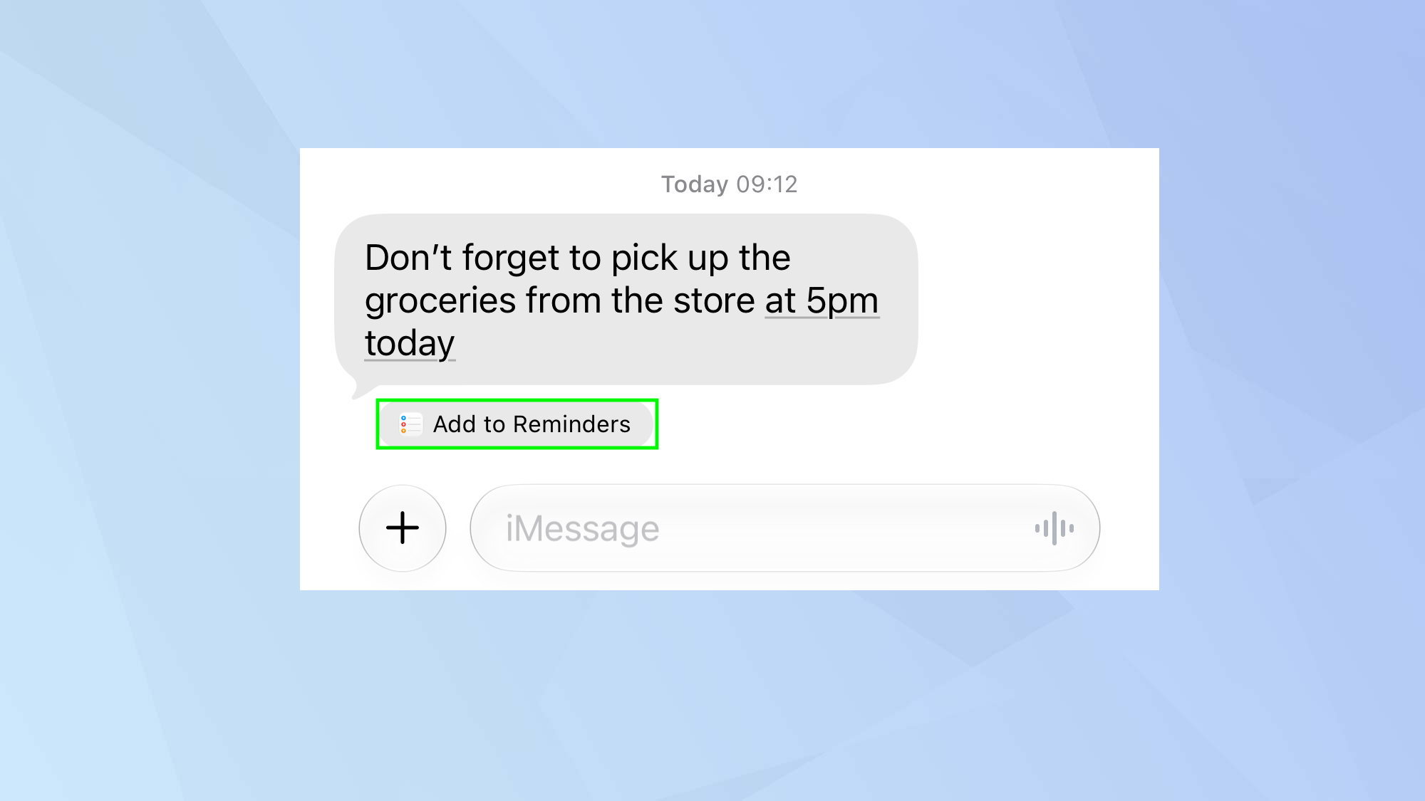 Messages iOS 27 one-tap suggestions
