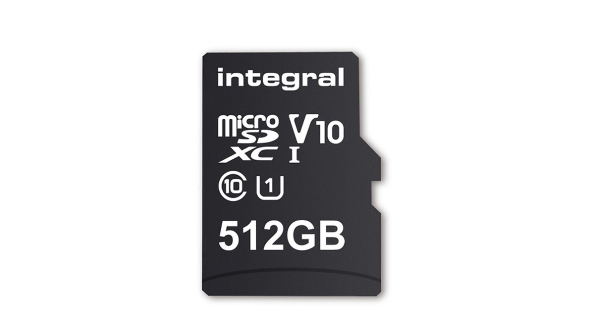 The Integral Memory microSD storage card