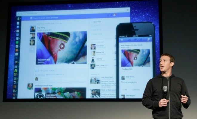 Facebook CEO Mark Zuckerberg unveils Facebook&amp;#039;s new look, March, 7.