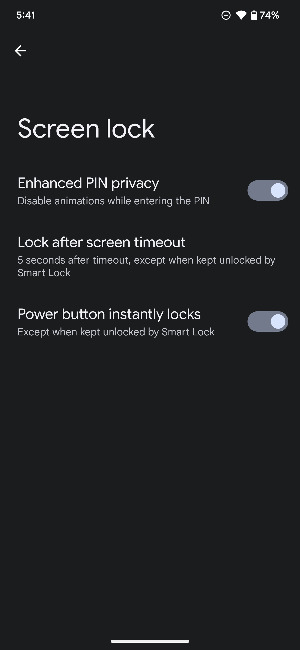 Enhanced PIN privacy in Android 13 QPR3 Beta 2