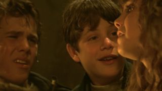 Mikey smiling at Andy in The Goonies