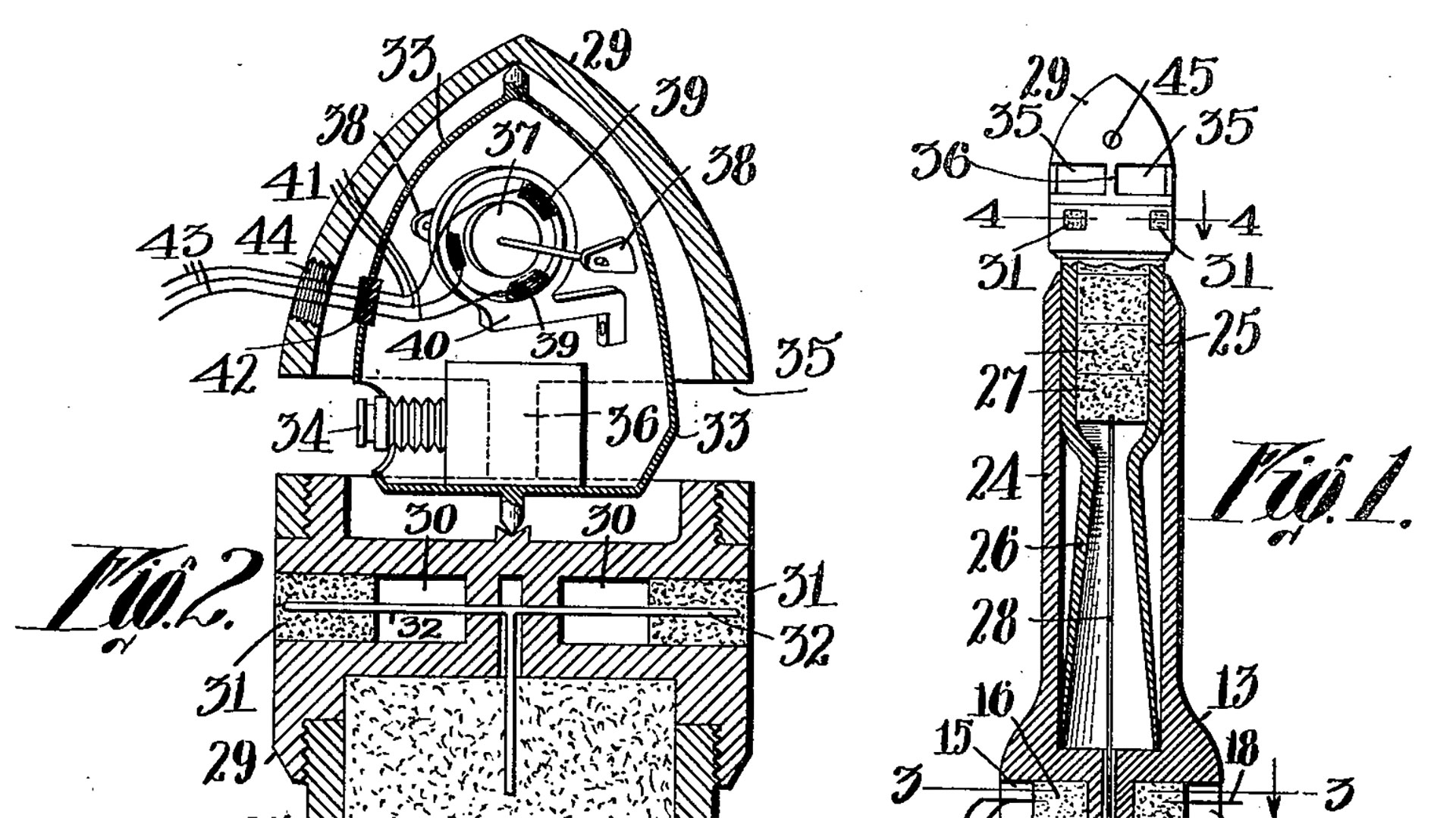 a black and white schematic of a rocket and its engine