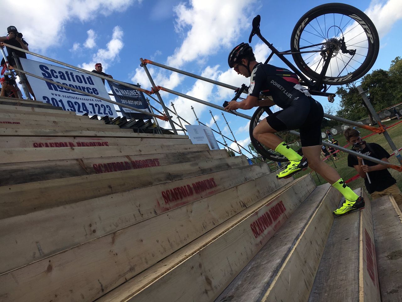 Tobin Ortenblad on the steps