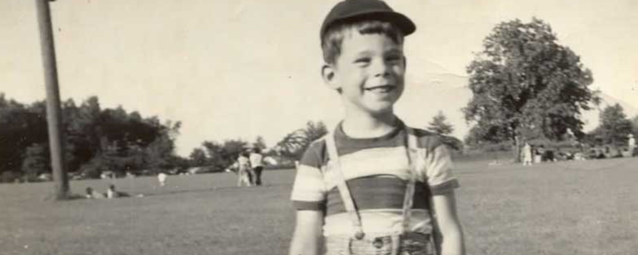 A family photo of Stephen King as a young boy, taken in 1952.