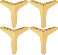 Gold triangle furniture feet, Amazon
