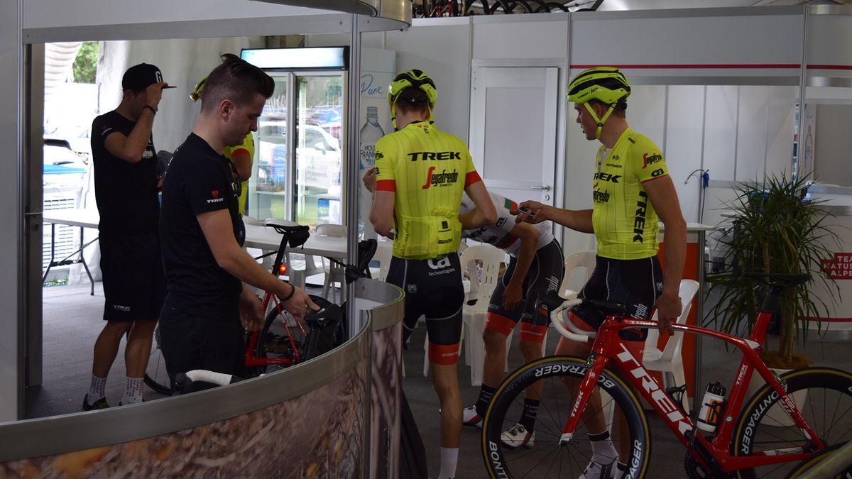 Several WorldTour teams now have specific training jerseys, usually in a more visible design than their race jerseys
