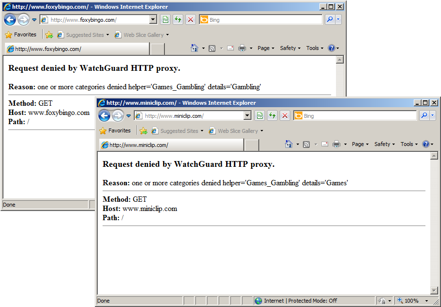 The WebBlocker URL filtering performed very well during testing with very little getting past it.
