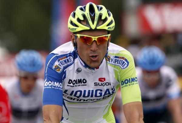 Ivan Basso (Liquigas-Cannondale) was happy to avoid the crashes