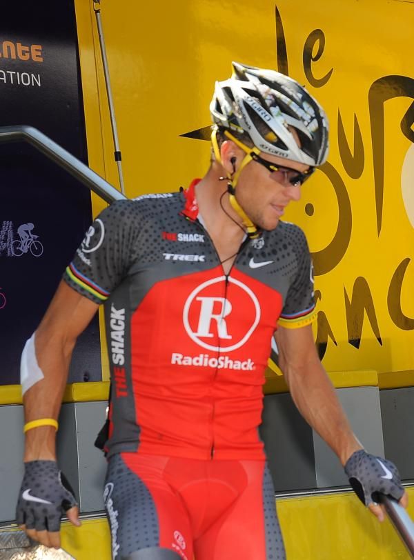 Lance Armstrong (RadioShack) before the stage