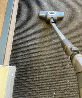 Miele Blizzard CX1 Cat and Dog vacuuming entrance barrier matting at Bristol Animal Rescue Centre