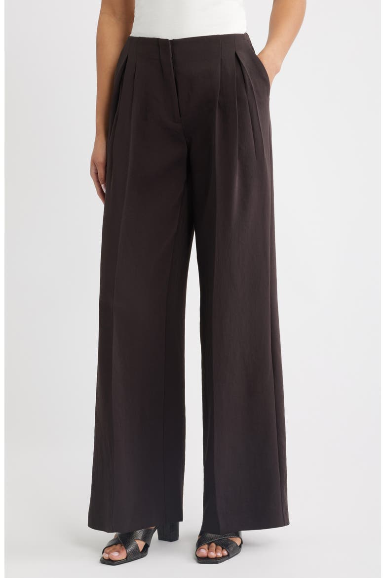 Curator Crepe Midrise Pleated Trousers