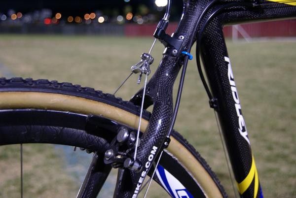 The rear wishbone incorporates a burly-looking