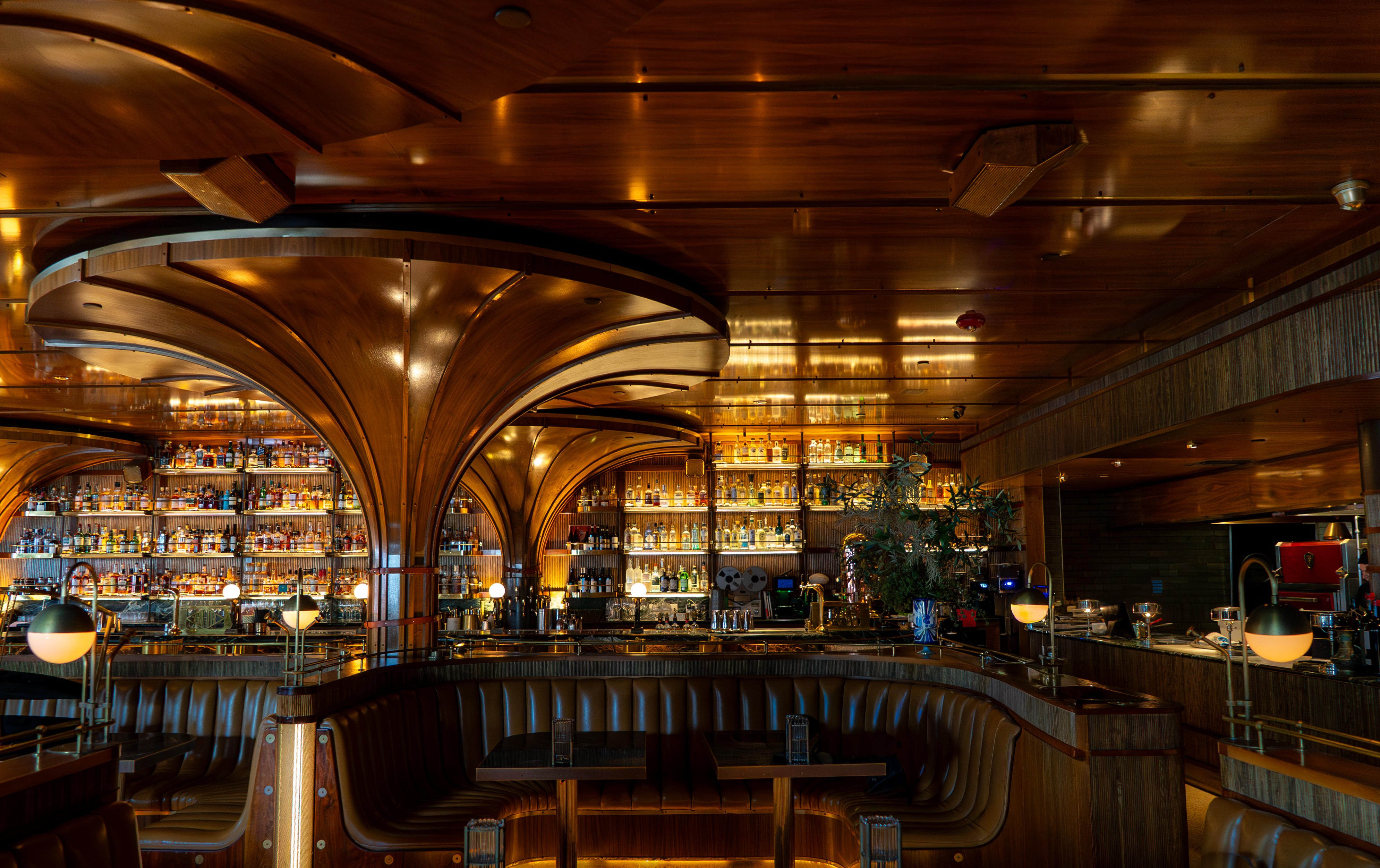 The interior of Born &amp;amp; Raised, a steakhouse in San Diego.