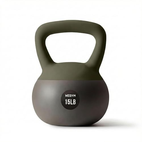 WeGym Soft Kettlebell With Cushioned Impact Resistant Base (15lbs)