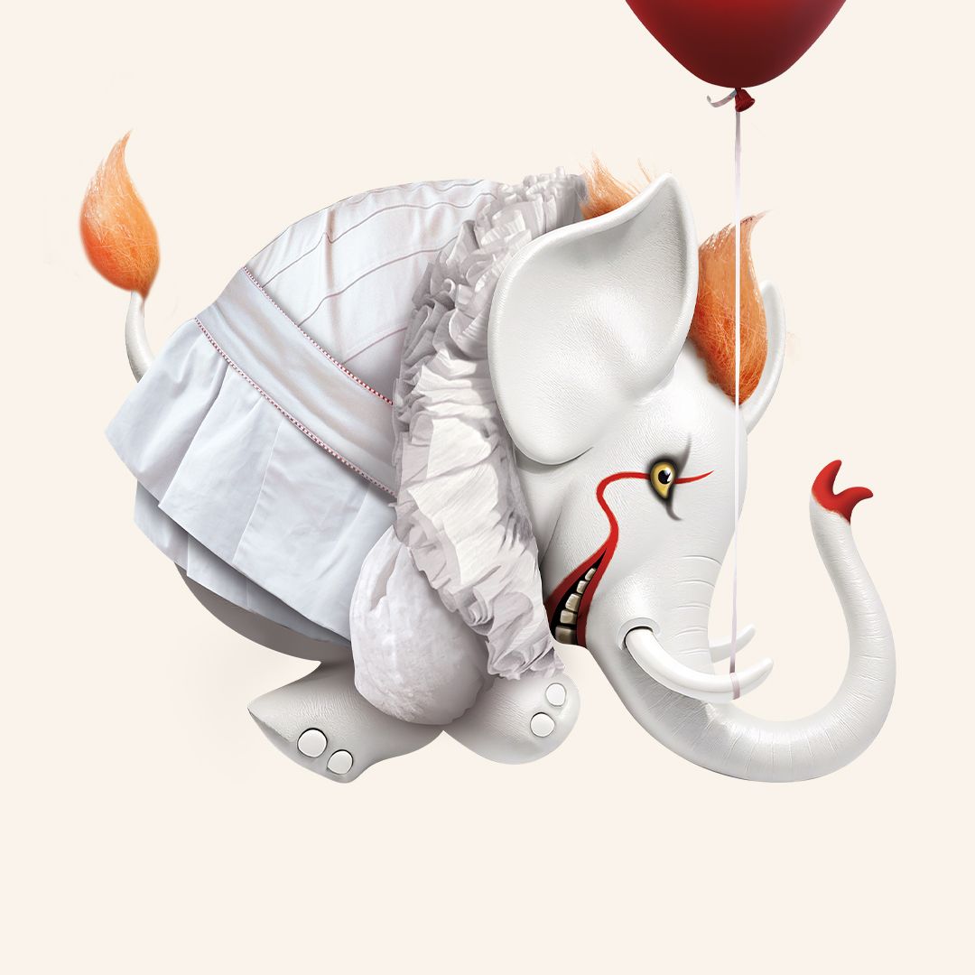 elephant balloon in halloween costume