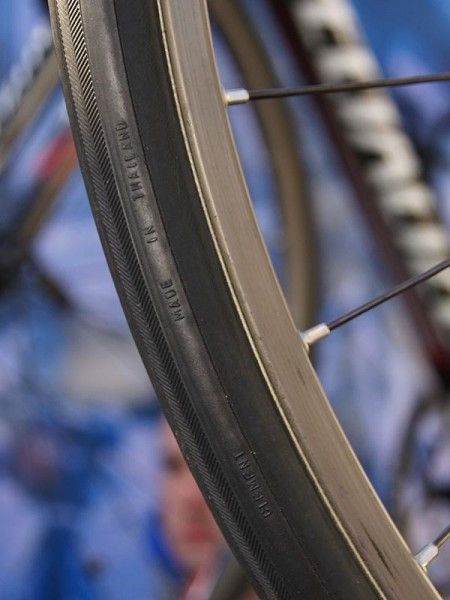 Quick Step team mechanics are apparently hording tires as Clement has been out of business for some time now.