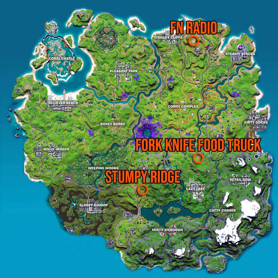 Fortnite saplings locations