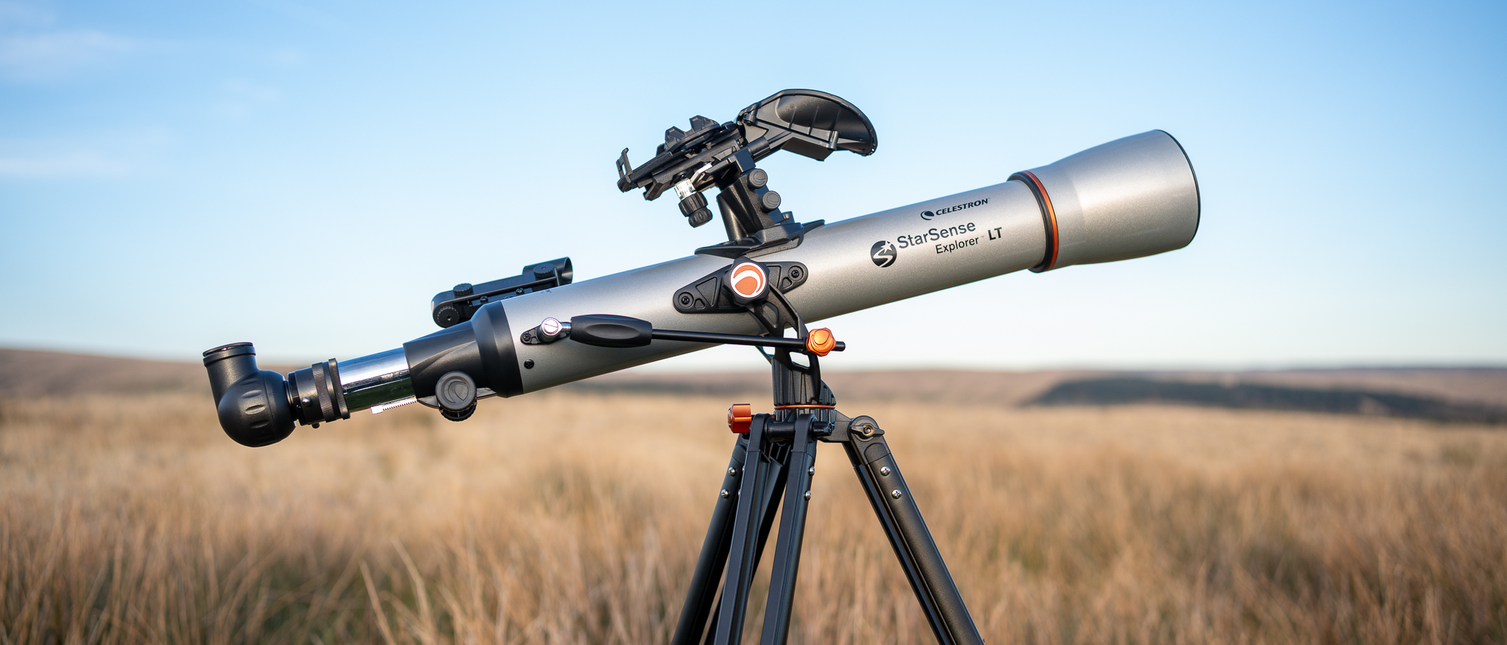 Celestron StarSense Explorer LT 70AZ in a field