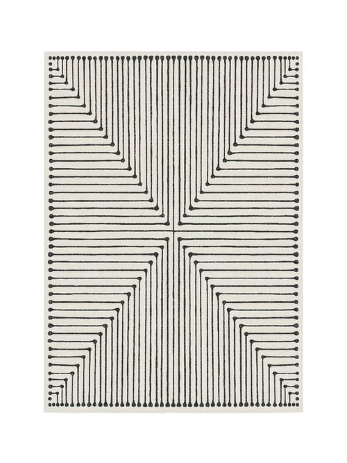 Inkdrop Black & Ivory Rug