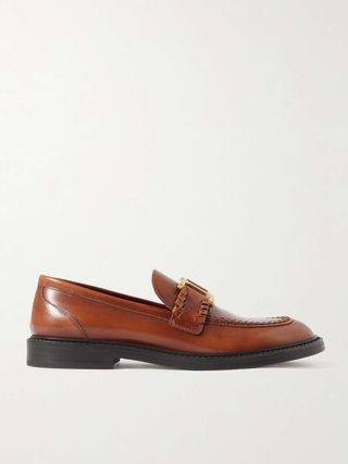 Marcie Embellished Leather Loafers