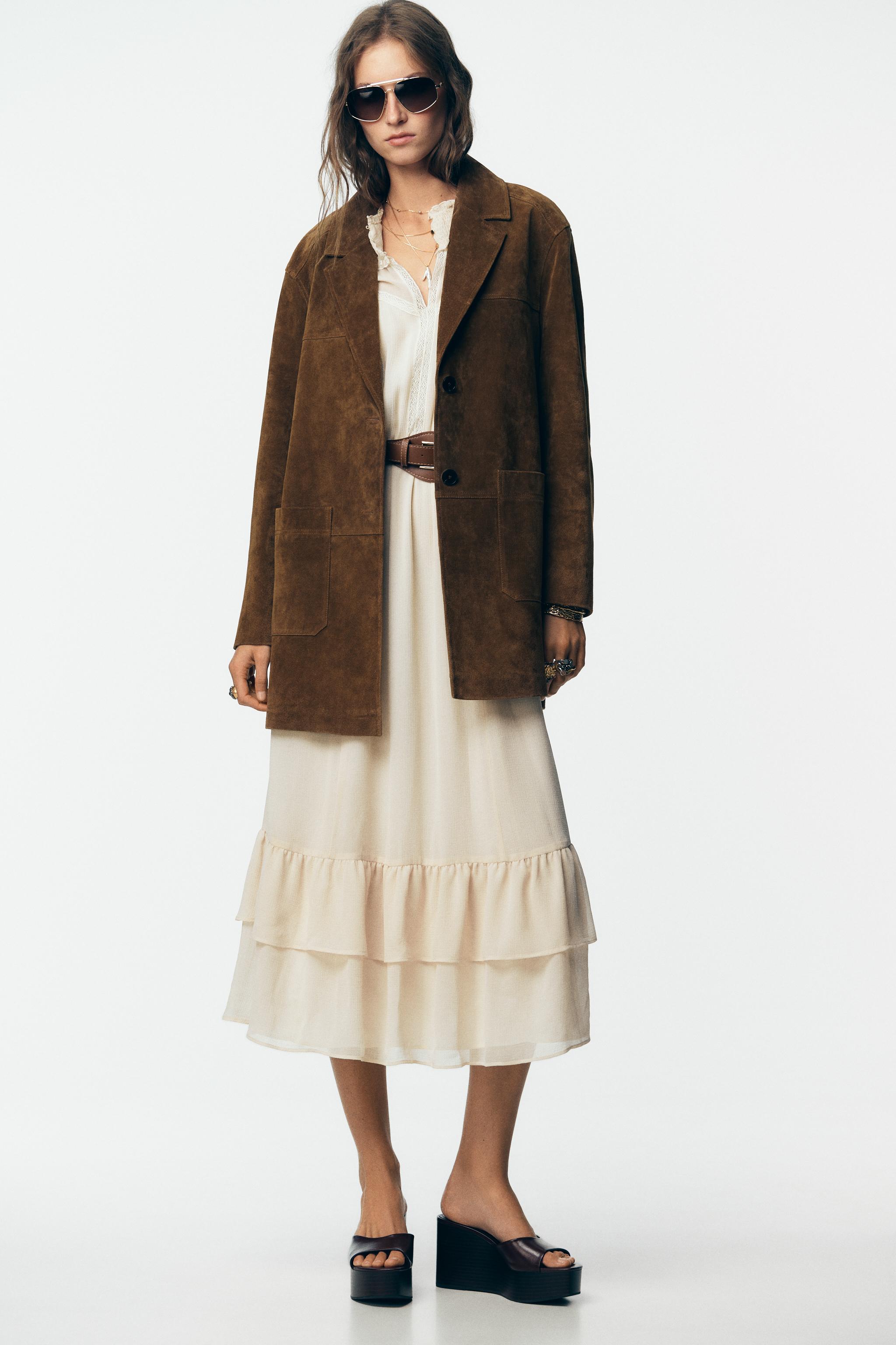 100% Leather Long Jacket