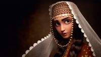 A 3D model of a Disney like character