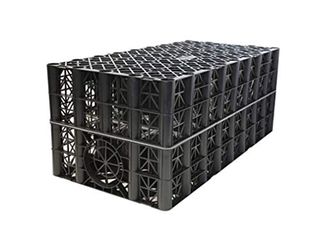 Polystorm Polypipe 190 Litre Storm Crate | Anti-Flooding Drainage Soakaway Crates | Use With Geotextile Weed Membrane for Water Infiltration, Retention or Attenuation | 1 Crate