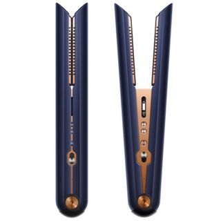 singles day - corrale straighteners in blue and copper colourway