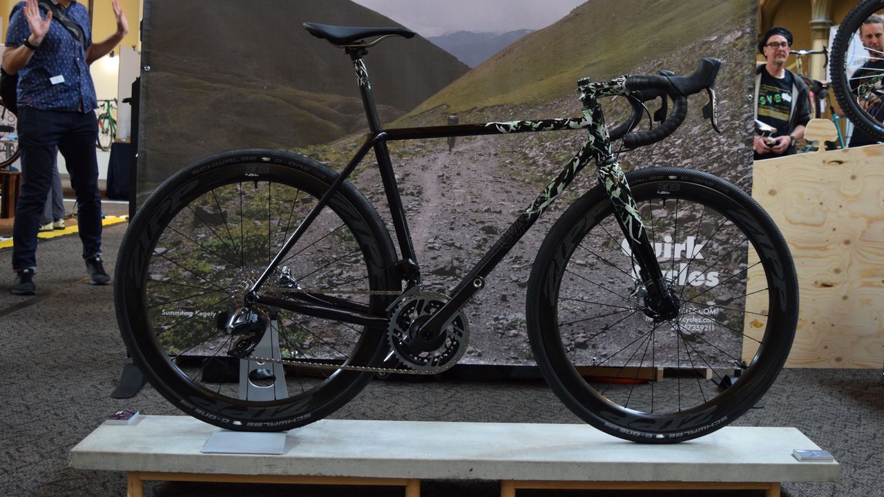 This custom-painted Quirk Cycles featured silver flake in the paint work