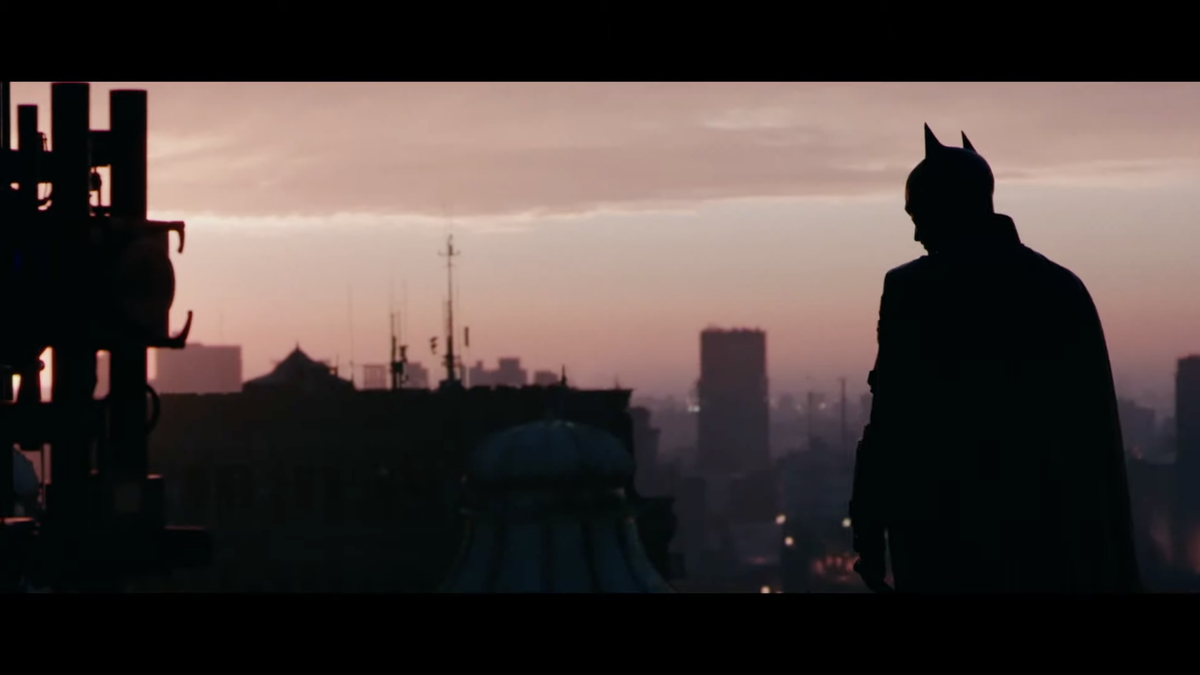 frames from the batman movie preview at DC Fandome