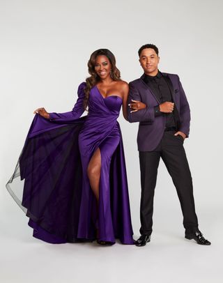 DANCING WITH THE STARS - ABC's "Dancing with the Stars" stars Kenya Moore and Brandon Armstrong.