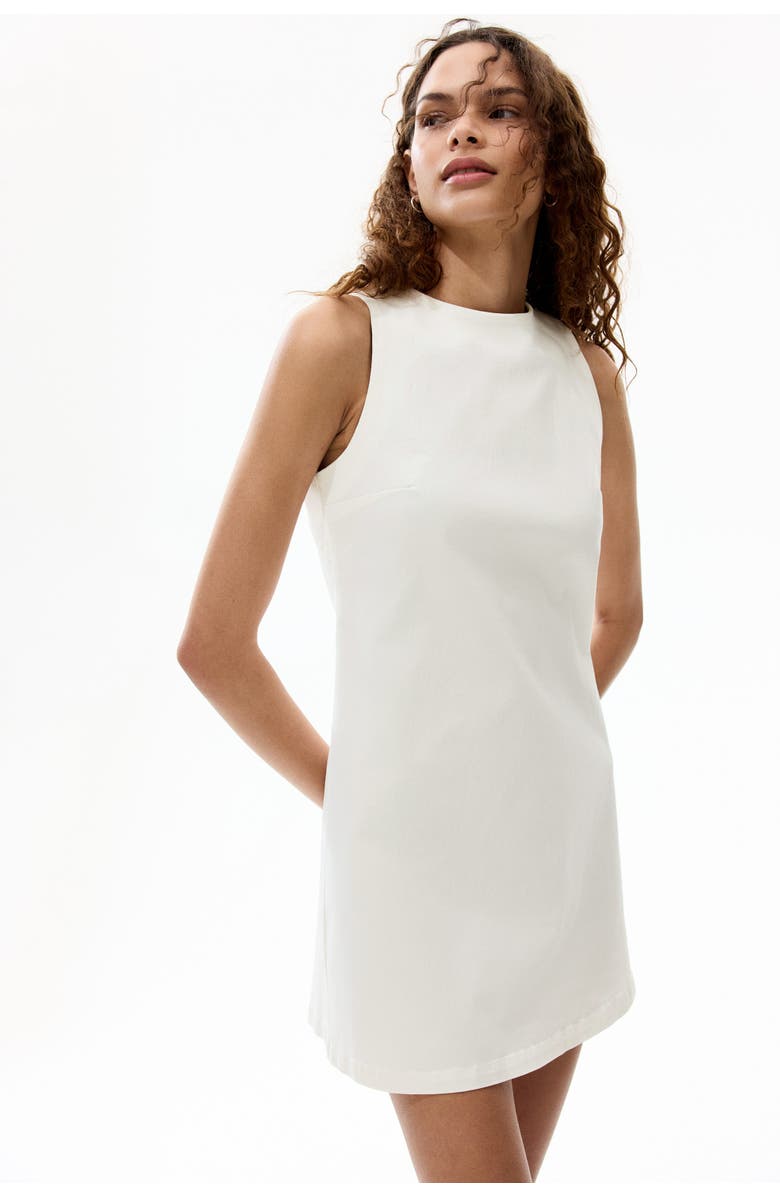 Open-Back Twill Dress